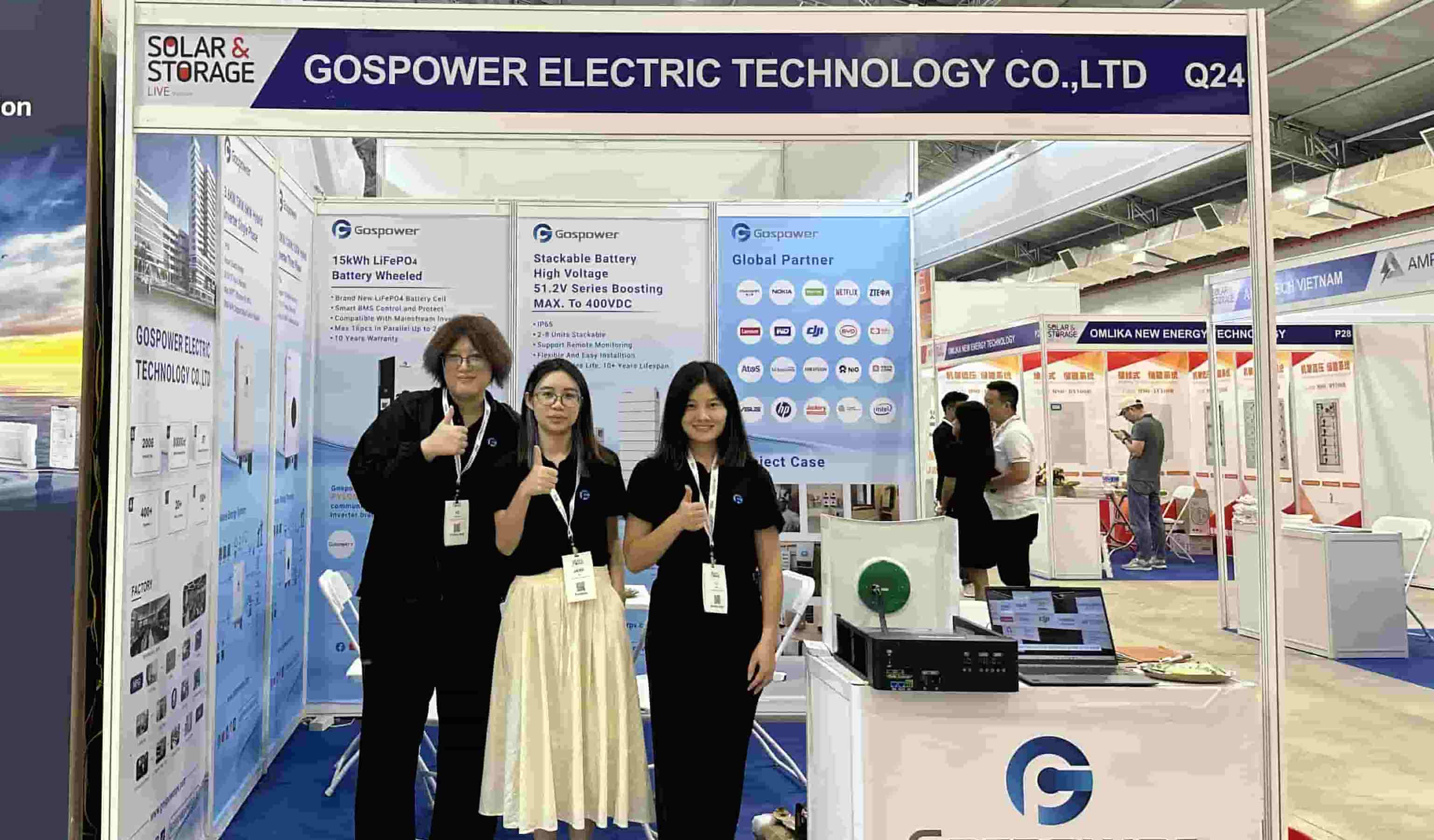 GOSPOWER apresenta soluções solares inteligentes no 2024 Solar & Storage Live Vietnam